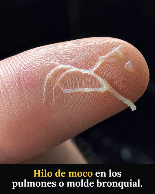 ¿Qué significa expulsar un hilo de moco o un molde bronquial? Causas, síntomas y cuándo preocuparse