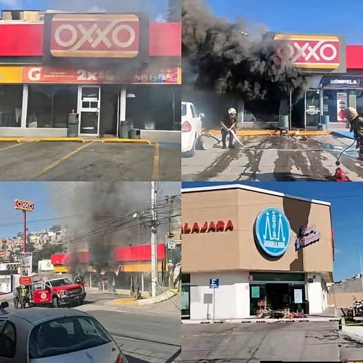 Fuerte incendio consume una tienda OXXO y provoca intensa movilización de cuerpos de emergencia; autoridades investigan las causas