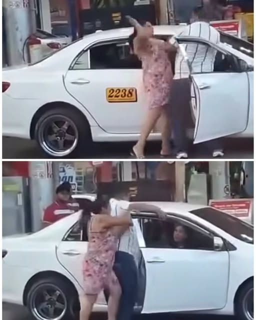 Video viral muestra una fuerte discusión junto a un taxi: esto es lo que realmente se observa