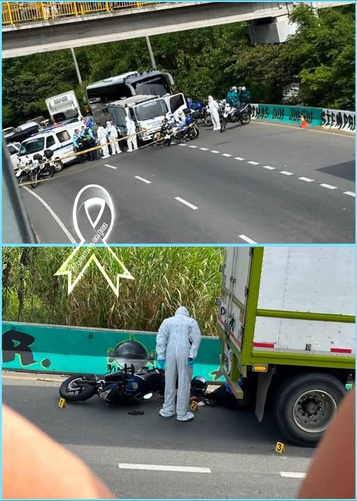Motociclista pierde la vida tras accidente con un furgón en Medellín