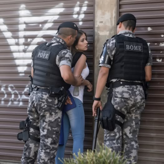 ¿Justicia? Imagen de mujer detenida durante operativo policial genera fuertes reacciones en redes