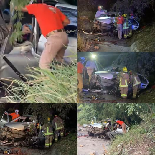 Conductora sobrevive a fuerte accidente en Tuxtla Gutiérrez tras impactar contra muro de contención