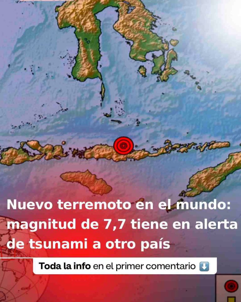 Terremoto de magnitud 7,7 sacude Indonesia y genera alerta en varias zonas costeras
