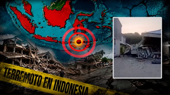 Fuerte terremoto de magnitud 7,7 sacude Indonesia y activa alerta de tsunami