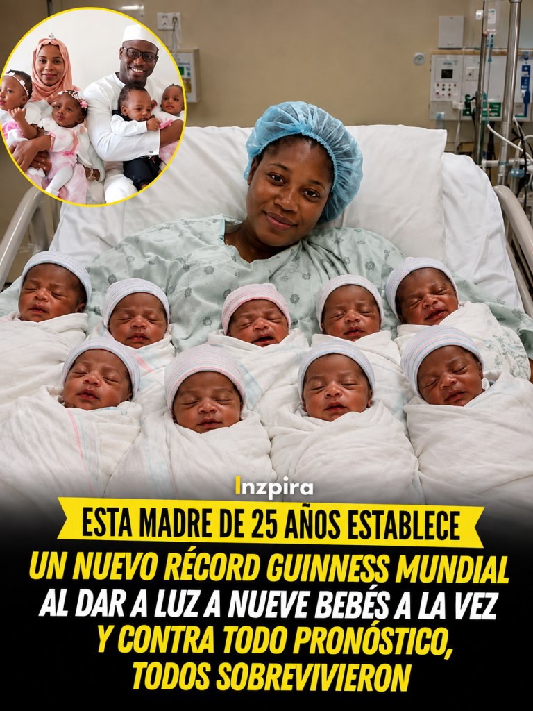 MUJER DE 25 AÑOS DIO A LUZ A NUEVE BEBÉS A LA VEZ… Y SU EXTRAORDINARIA HISTORIA TERMINÓ ROMPIENDO UN RÉCORD MUNDIAL