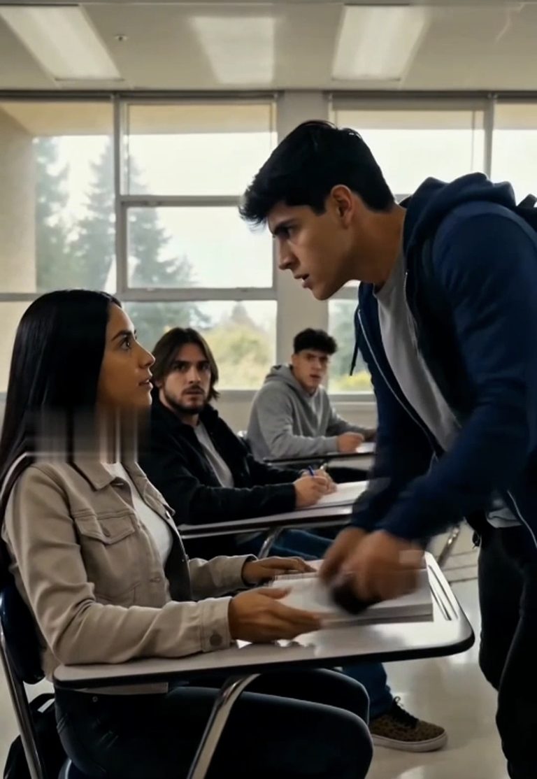 LA CHICA NUEVA PARECÍA PERDIDA EN SU PRIMER DÍA DE UNIVERSIDAD… PERO CUANDO BRUNO DESCUBRIÓ LO QUE ESCONDÍA BAJO EL CABELLO YA ERA DEMASIADO TARDE