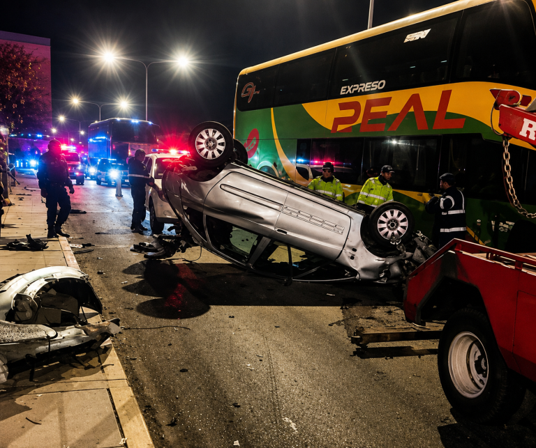  FUERTE ACCIDENTE EN HORAS DE LA MADRUGADA 