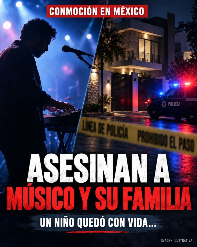 CONMOCIÓN EN MÉXICO POR EL CASO DE UN MÚSICO Y SU FAMILIA