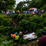 FUERTE ACCIDENTE EN UNA CARRETERA MOVILIZA A LOS EQUIPOS DE EMERGENCIA