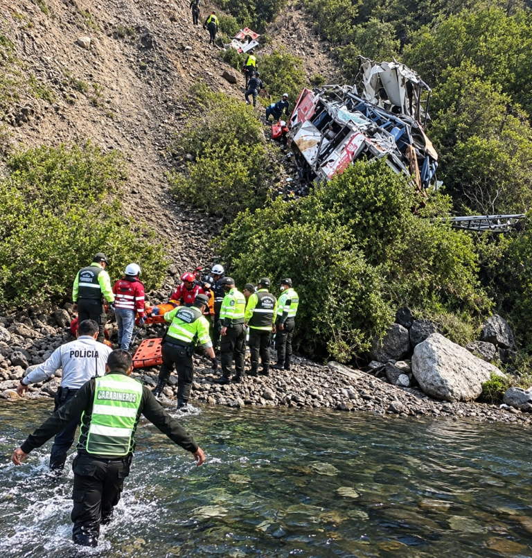 Amplio operativo de emergencia tras incidente de transporte en una zona montañosa